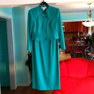 Dress with jacket.